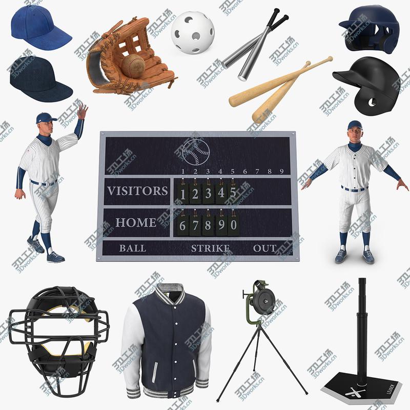 images/goods_img/202105071/Baseball Collection 8 3D model/1.jpg